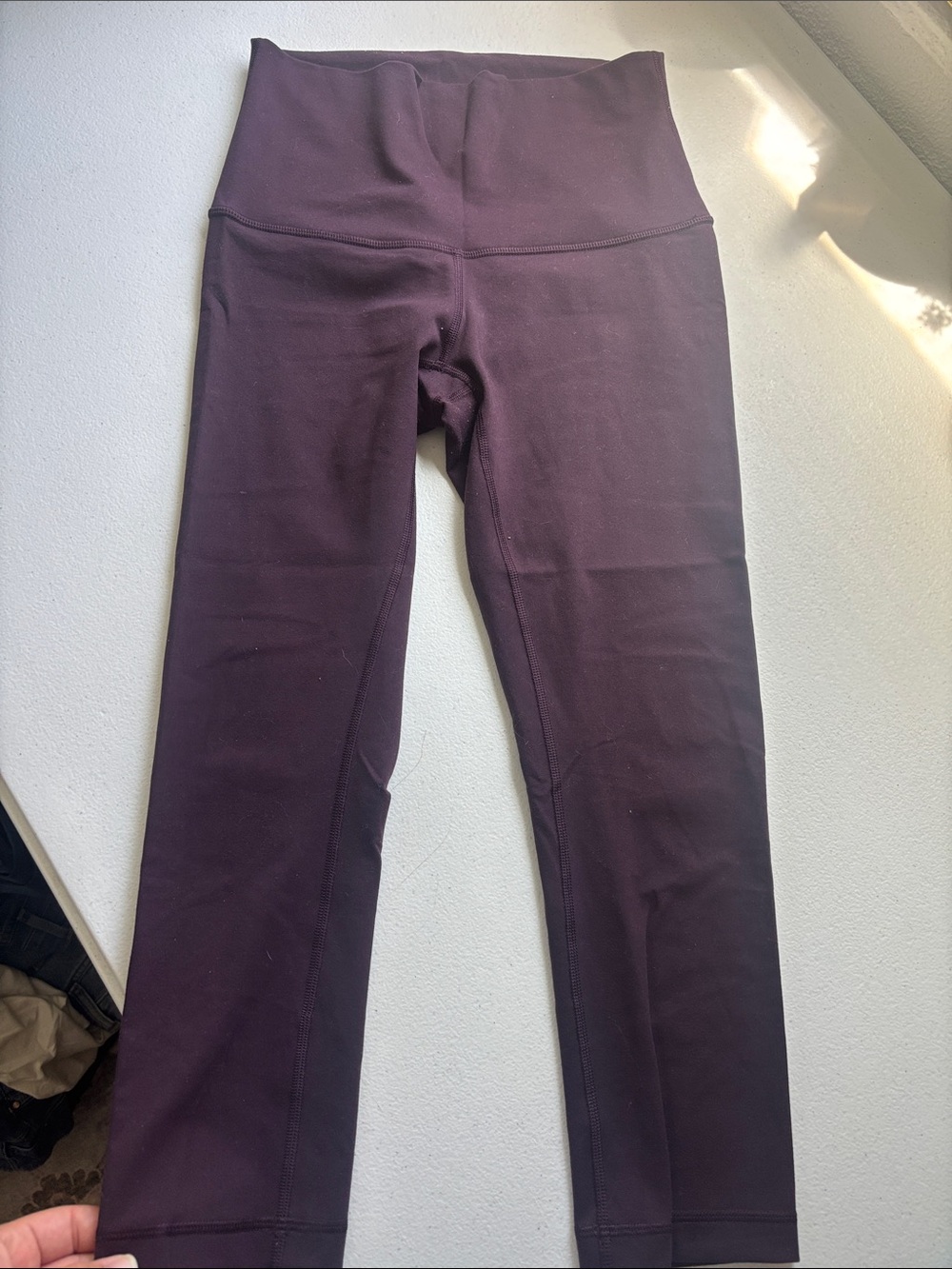 lululemon athletica wunder under black cherry 3/4 length High-Rise Leggings